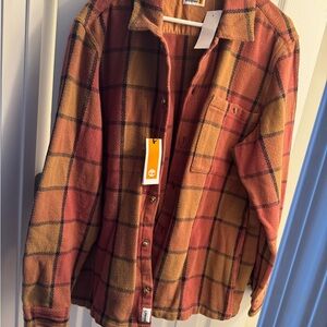 Timberland Men’s Plaid Button-Up Shirt/Jacket XL